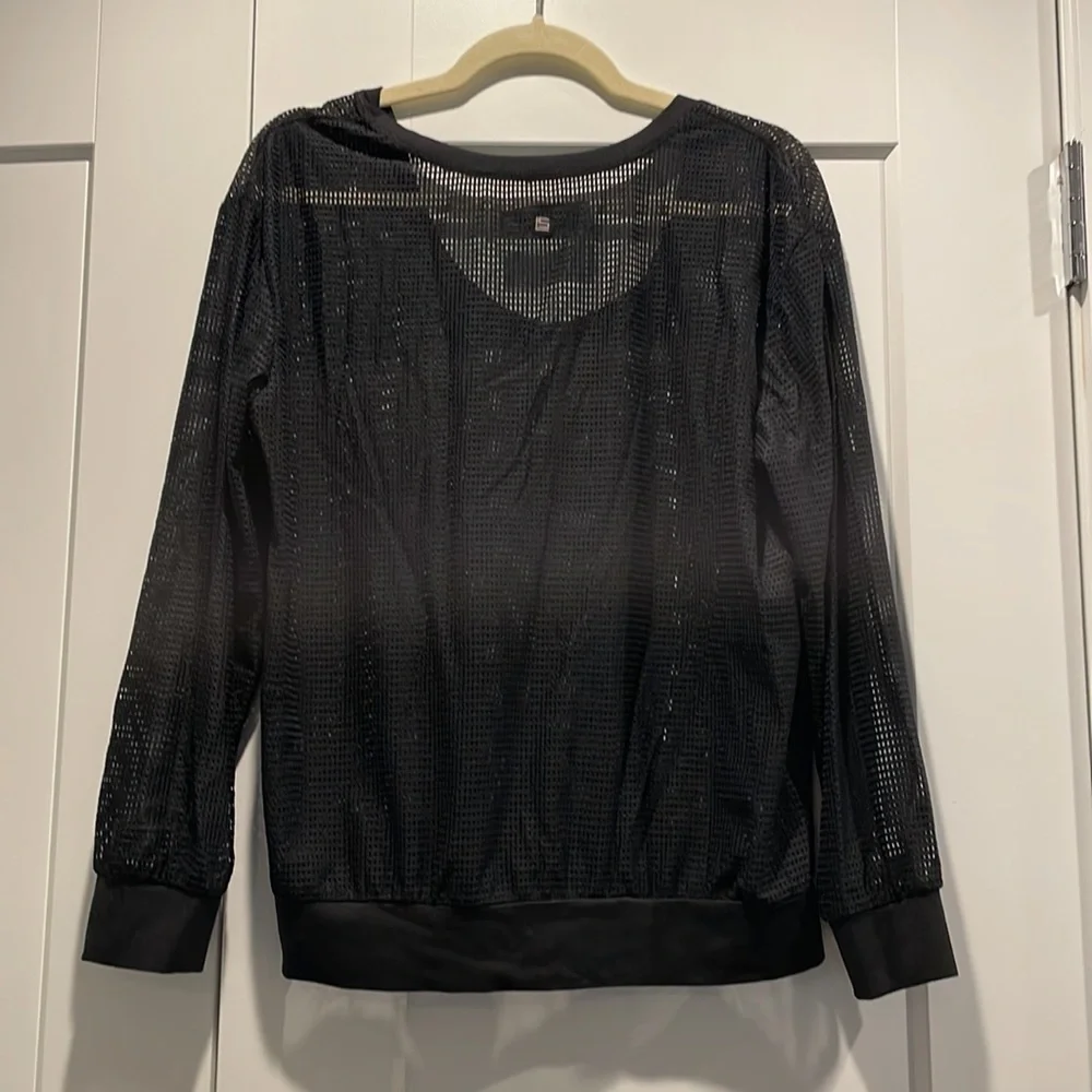 Lanston sport black mesh top - Picture 4 of 5